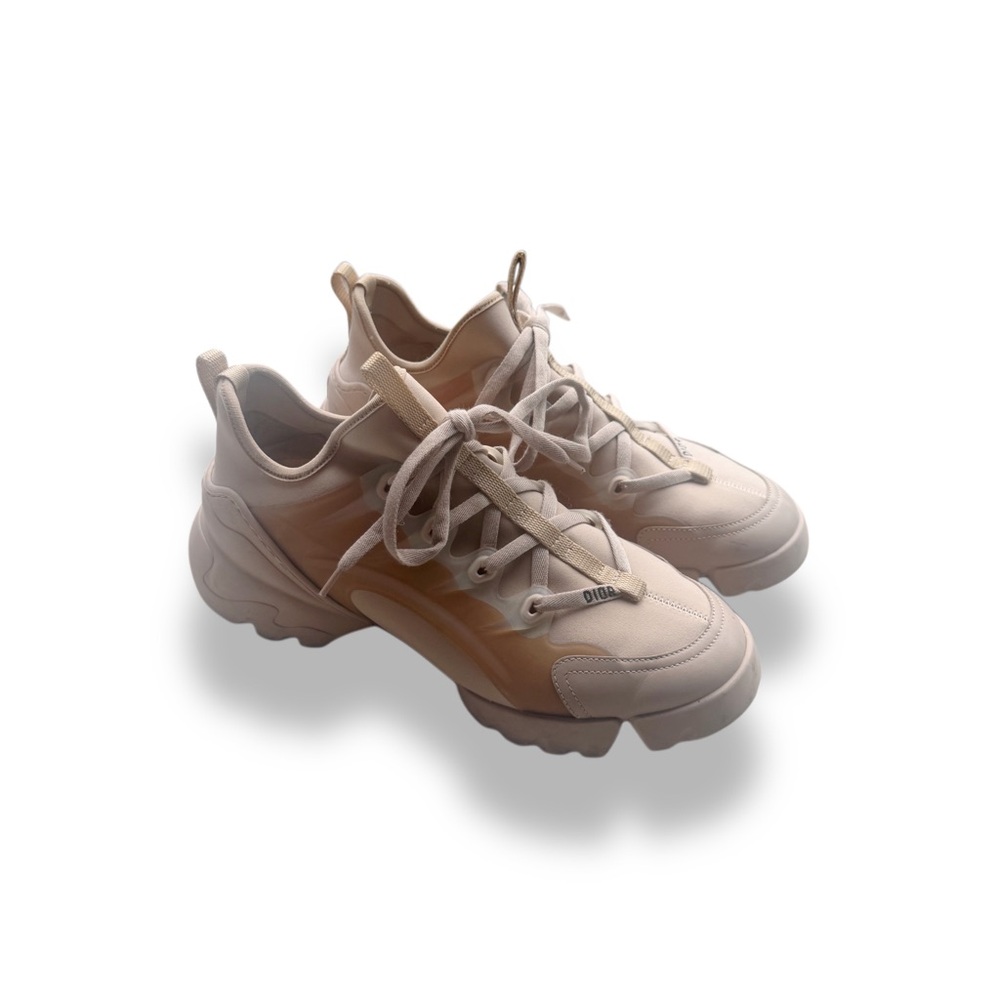 Dior Lace-Up Sneakers in Beige